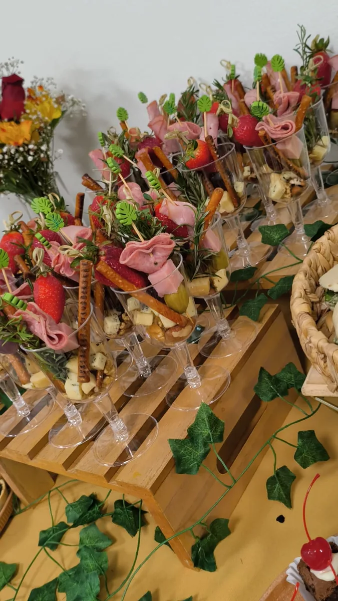 Copas gourmet para evento empresarial