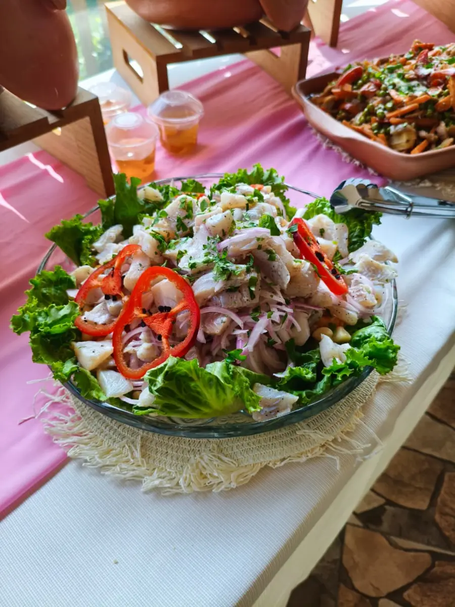 Entrada criolla presentada para buffet